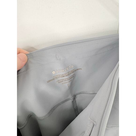 NWT Athleta Interval Stash 7/8 Leggings Size Small Storm Cloud Gray - Picture 8 of 8